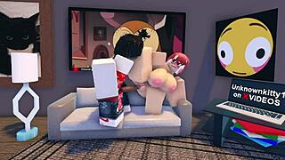 Makima Gets Blacked and Gangbanged Hard on Roblox Platform