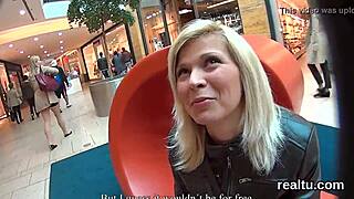 Charming Czech Girl Seduced in Shopping Centre.