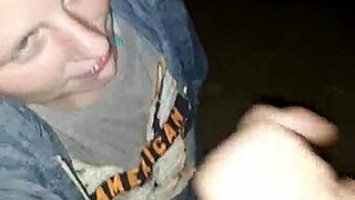 Good Girl Jacki Giving Outdoor Blowjob Cumshot Swallow Handjob