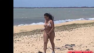 African Woman Shows Pussy on Porto Seguro Beach