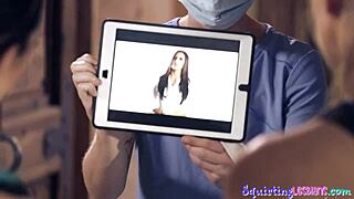 Aspiring yogi resumes throwing oral pleasure at a couple to climax overly hard into a gushing orgasm