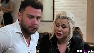 Jazmin Luv joins Spencer Scott and Seth Gamble for a wild threesome. Every fancy leads to intense fucking and face-sitting.