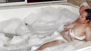 i peep on neighbors bathing with big cocks and asses in jacuzzi