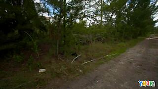 Hiking and fucking with teen 18+ Becca Pierce