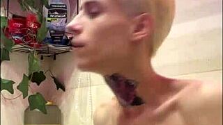 hot teen enjoys shower fun