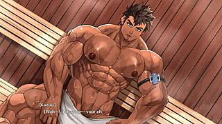 Muscular Man Has Sex With Young Guy In Sauna