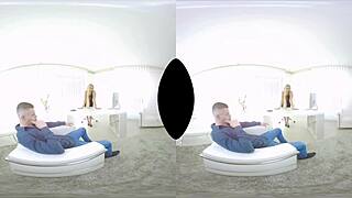Lena Nitros in VR Office Sex Scene
