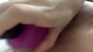 Chinese babe plays with bolas and vibrator in close detail.