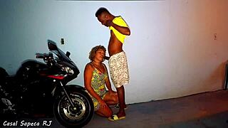 Cop on duty catches me eating hidden after the party and gets a treat as bribe.