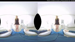 Lena Nitros in VR Office Sex Scene