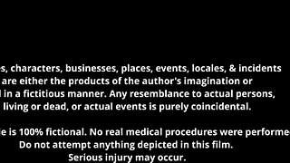 Jackie Banes enjoys wand orgasms in exam.