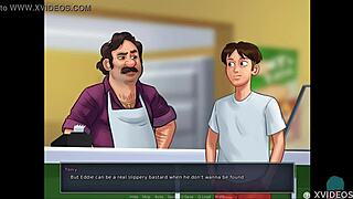 Getting blown by the hot brunette teen in Summertime Saga 36!