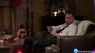 Dude, I'm banging this huge tits milf boss in BDSM style!