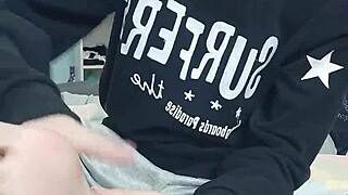 Slim gay teen sucks sexy feet.