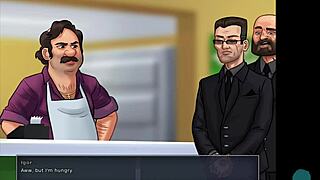 Getting blown by the hot brunette teen in Summertime Saga 36!