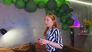 Hot Redhead Beast Ready for Double Penetration Anal Play?