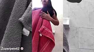 Is This Sexy Latina Giving Herself a Hot Shower Before Fucking All Day?