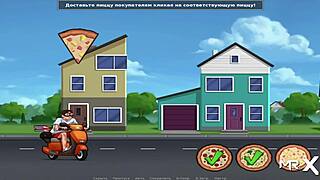 in summertimesaga, the naked girl performs a blowjob in hentai style