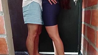 hermanastra, your big ass in stockings and shorts gets pounded hard on bed