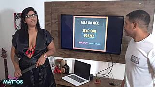 student cums in hot teacher's mouth - leo ogro