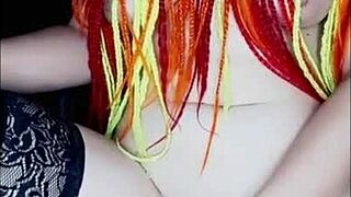 Connecting With Lover Through Video Call Masturbation