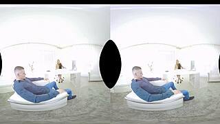 Lena Nitros in VR Office Sex Scene