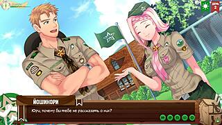 Friends explore the taiga in game camp episode