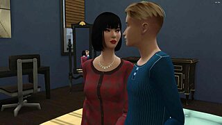 Japanese Stepmom Catches Stepson Masturbating Then Fucks Him Hard