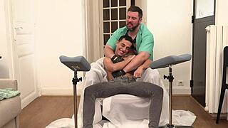 Twinks enjoy a gay orgy