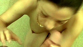 Nice Young Girl Gives a Slow and Sensual Blowjob on Camera