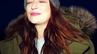 a camgirl bends over for fan fun