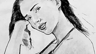 adel morel strips naked showing small tits and hot ass