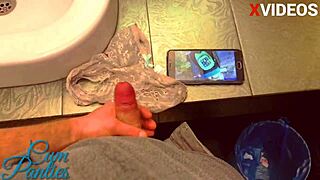 I framed my girlfriend and stole her panties to cum in them!