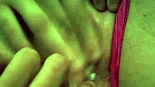 carmen feels the pleasure as she fingers her pussy intensely