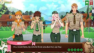 Friends explore the taiga in game camp episode