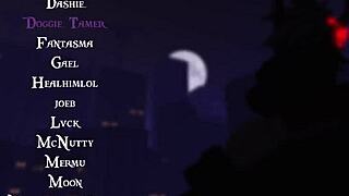 Tied femboy captured for brutal monster cock domination.