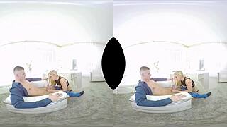 Lena Nitros in VR Office Sex Scene