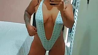 Tawdry show and wicked masturbation