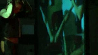 Hot Babe Striptease On Public Stage - Wow, Look At That!