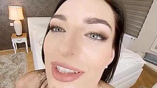 bathroom pov sex with leanne lace riding in stockings