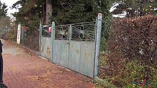 hey, this french girl hopped in a van to get her pussy pounded!