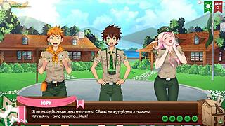 Friends explore the taiga in game camp episode