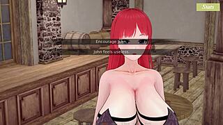 Let's Fuck This Charming Redhead Waitress With Big Tits