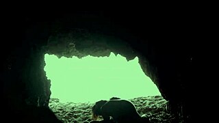 Amateurs have sex hidden in beach cave