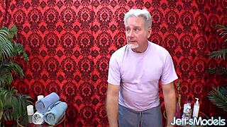 i'm loving how gorgeous bbw chloe klein lets the masseur work his magic on her