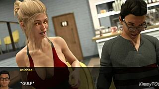 is that a footjob under the table at the restaurant?