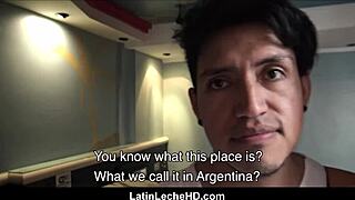 Hey dude, check this straight Latino from Ecuador banging a gay stranger outdoors in POV!