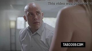 hot blonde secretary brett rossi rides on her boss lap