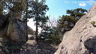 This stunning Russian girl flaunts her big ass by the sea. Her tight figure shines in public erotica.