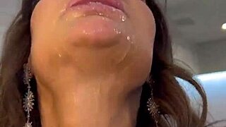 i play foam games with monika fox in the bathroom using a pink toy